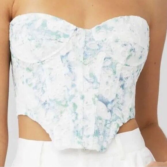 BARDOT Lila Bustier Top US Size 6 NWT Floral Bride - Picture 1 of 13